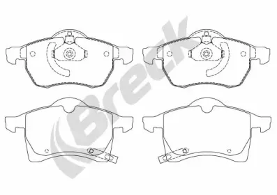 Комплект тормозных колодок, дисковый тормоз BRECK купить